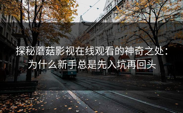 探秘蘑菇影视在线观看的神奇之处:为什么新手总是先入坑再回头 探秘蘑菇影视在线观看的神奇之处:为什么新手总是先入坑再回头