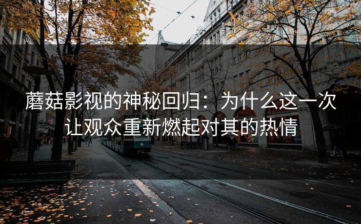 蘑菇影视的神秘回归：为什么这一次让观众重新燃起对其的热情